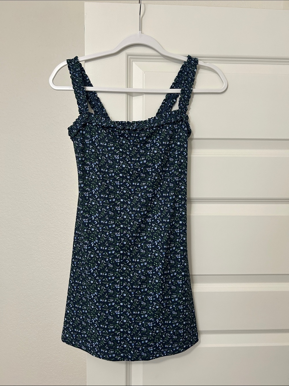 Womens Navy Floral romper